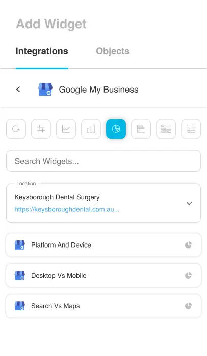 Google my business dashboard