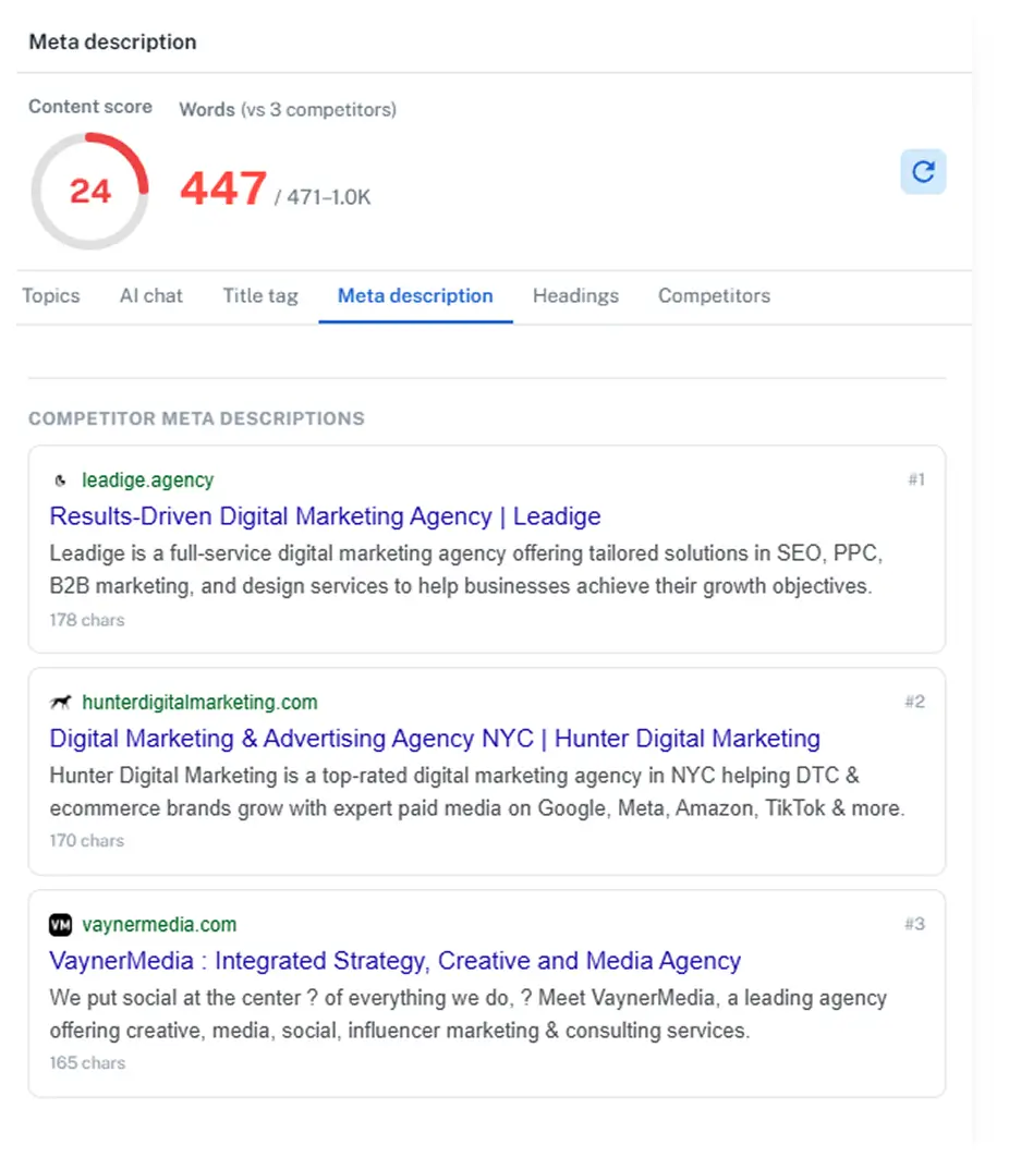 Competitor Content