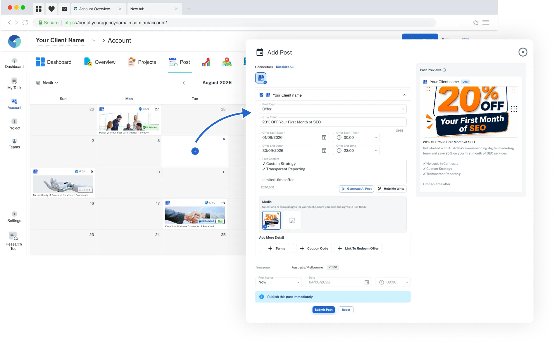 Scheduler Google Business Profile Post
