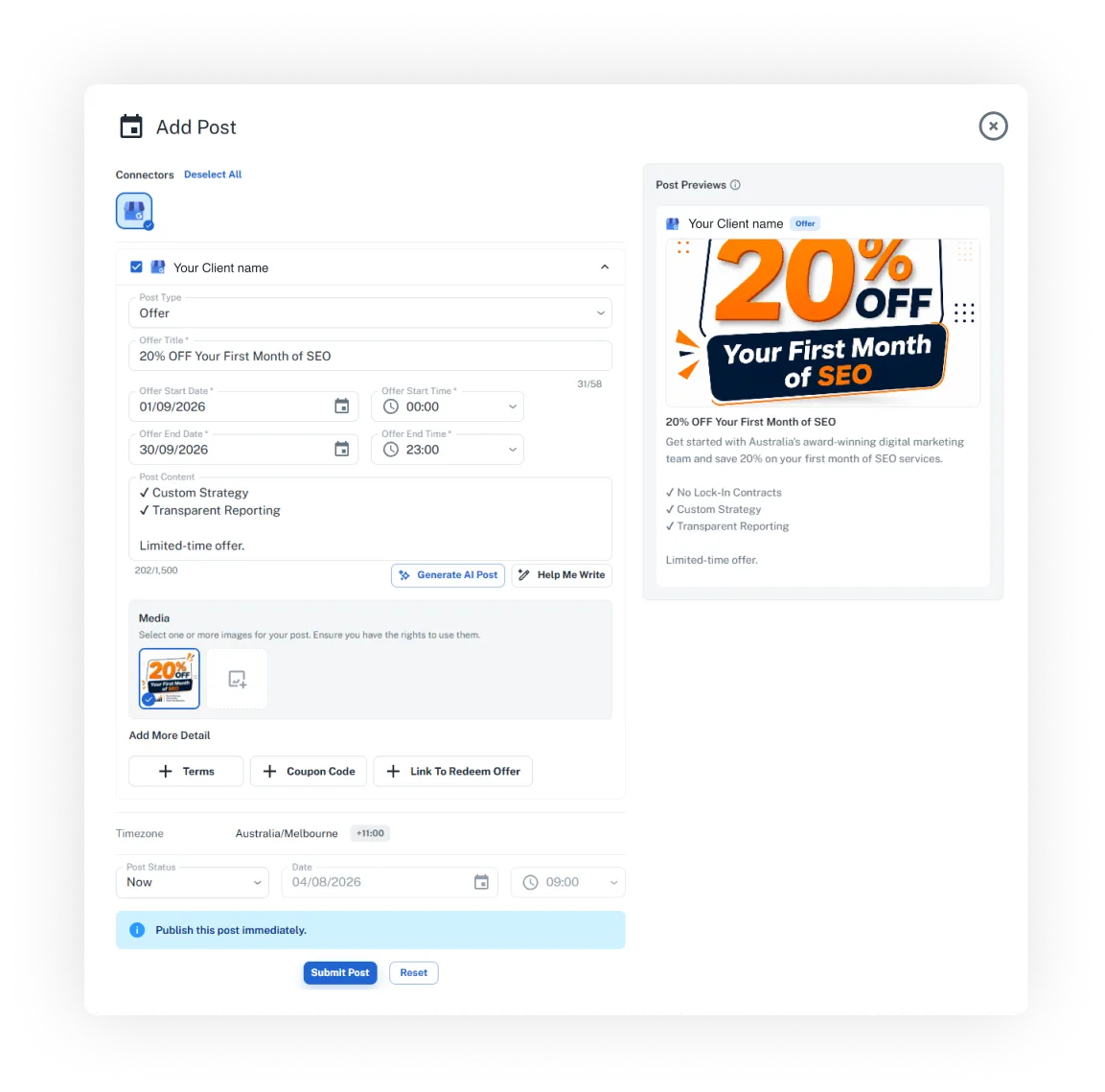 How to Create GMP Post